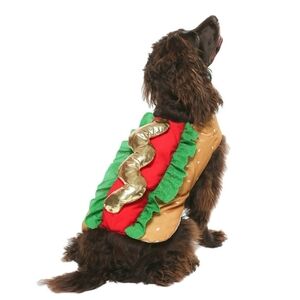 Hotdog Halloween Pet Costume XS
